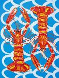 Lobster on Orange-Alice Straker-Mounted Photographic Print