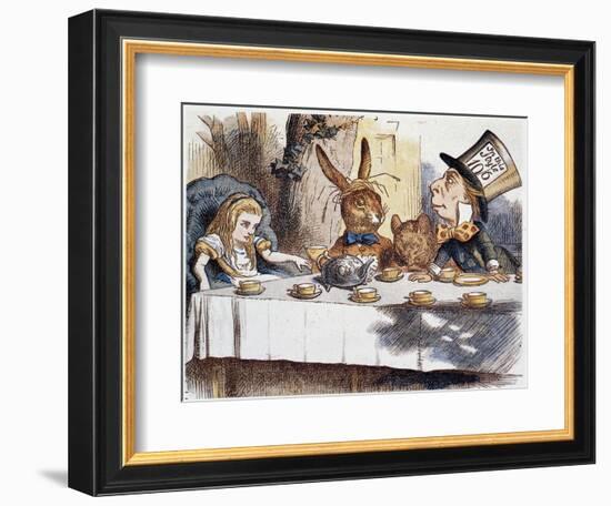 Alice Takes the “” in the Fools””” - in “Alice's Adventures in Wonderland and through the Looking G-John Tenniel-Framed Giclee Print