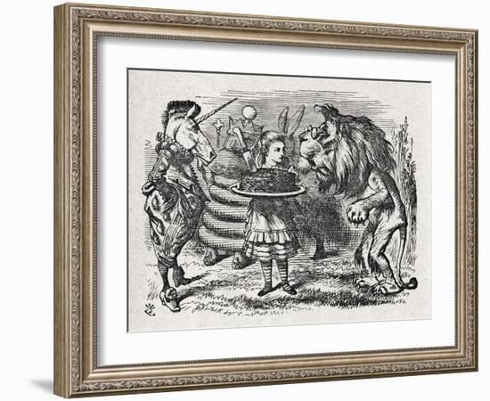 Alice the Lion and-John Tenniel-Framed Giclee Print