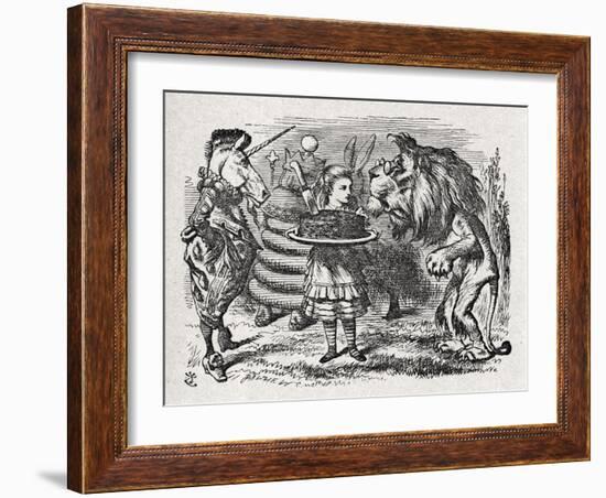 Alice the Lion and-John Tenniel-Framed Giclee Print