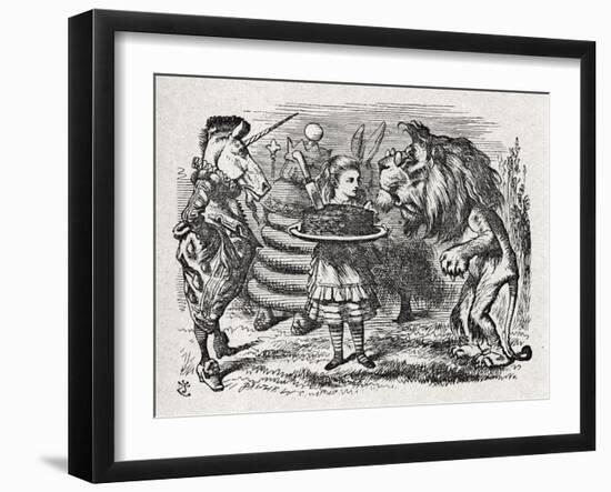 Alice the Lion and-John Tenniel-Framed Giclee Print