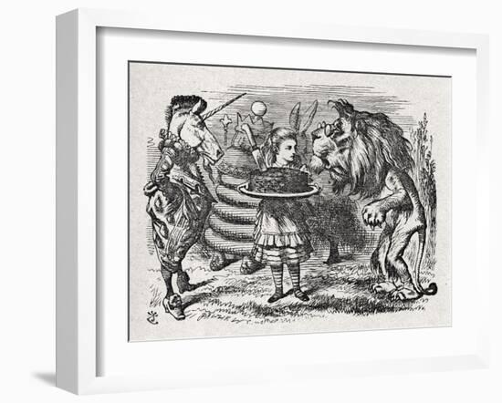 Alice the Lion and-John Tenniel-Framed Giclee Print