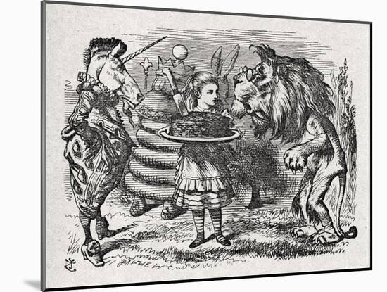 Alice the Lion and-John Tenniel-Mounted Giclee Print