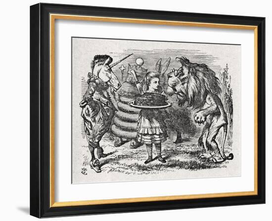 Alice the Lion and-John Tenniel-Framed Giclee Print