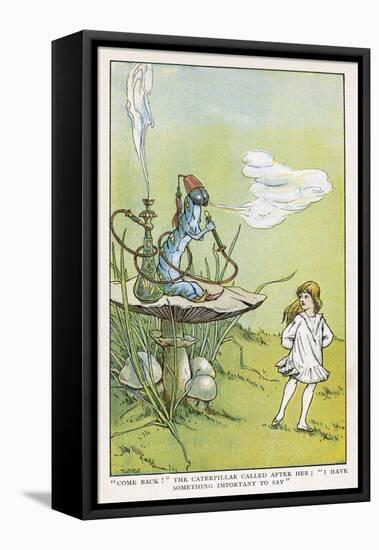 Alice Walks Away from the Caterpillar-W.h. Walker-Framed Premier Image Canvas