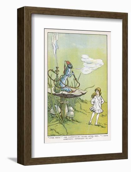 Alice Walks Away from the Caterpillar-W.h. Walker-Framed Photographic Print