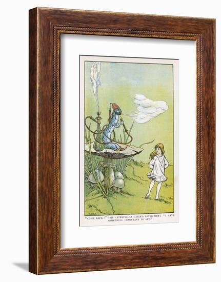 Alice Walks Away from the Caterpillar-W.h. Walker-Framed Photographic Print