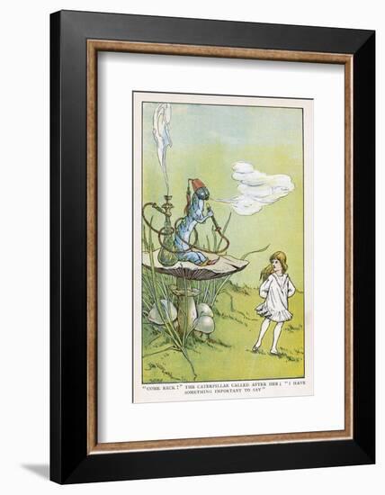 Alice Walks Away from the Caterpillar-W.h. Walker-Framed Photographic Print