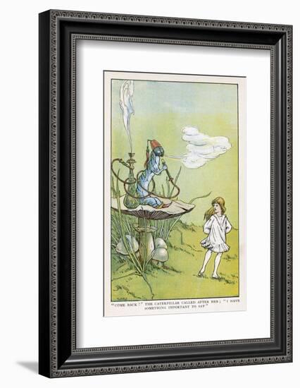 Alice Walks Away from the Caterpillar-W.h. Walker-Framed Photographic Print