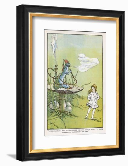 Alice Walks Away from the Caterpillar-W.h. Walker-Framed Photographic Print