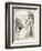 Alice Watches the White Rabbit Disappear Down the Hallway-John Tenniel-Framed Photographic Print