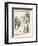 Alice Watches the White Rabbit Disappear Down the Hallway-John Tenniel-Framed Photographic Print