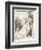 Alice Watches the White Rabbit Disappear Down the Hallway-John Tenniel-Framed Photographic Print