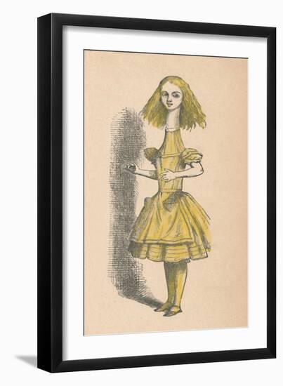 'Alice with a long neck', 1889-John Tenniel-Framed Giclee Print