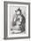 Alice with Queen's Crown-John Tenniel-Framed Giclee Print