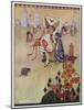 Alice with the Duchess at the Croquet Match-Gwynedd M. Hudson-Mounted Art Print