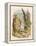 Alice with the Mock Turtle and the Gryphon-John Tenniel-Framed Stretched Canvas