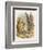 Alice with the Mock Turtle and the Gryphon-John Tenniel-Framed Art Print