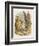 Alice with the Mock Turtle and the Gryphon-John Tenniel-Framed Art Print