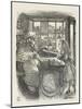 Alice with the Sheep Shopkeeper-John Tenniel-Mounted Art Print