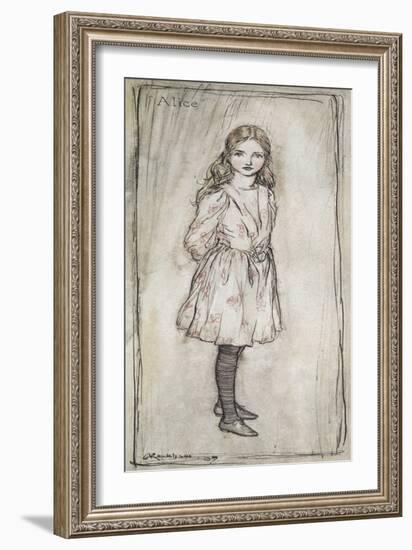 Alice-Arthur Rackham-Framed Giclee Print