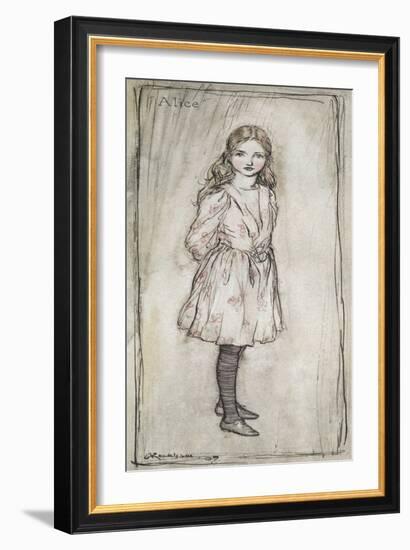 Alice-Arthur Rackham-Framed Giclee Print