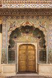 India, Rajasthan, Jaipur, Peacock Door at City Palace-Alida Latham-Photographic Print
