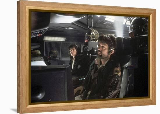 Alien, 1979 directed by Ridley Scott with Sigourney Weaver and Tom Skerritt (photo)-null-Framed Stretched Canvas