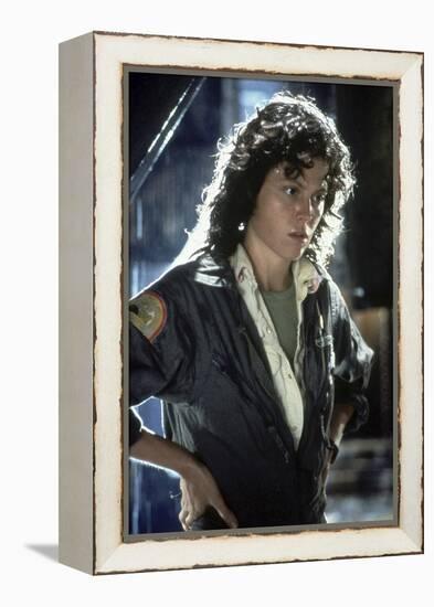 Alien, 1979 directed by Ridley Scott with Sigourney Weaver (photo)-null-Framed Stretched Canvas