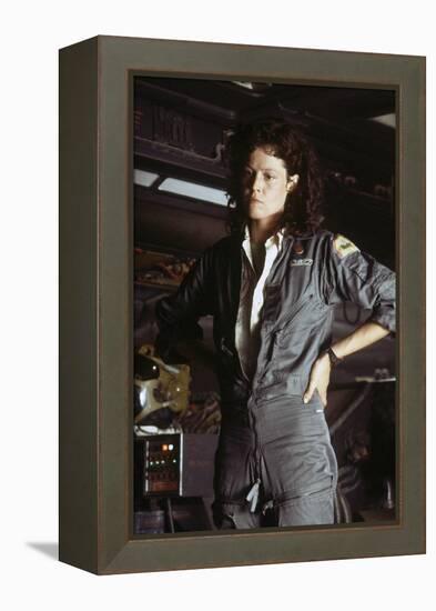 Alien, 1979 directed by Ridley Scott with Sigourney Weaver (photo)-null-Framed Stretched Canvas