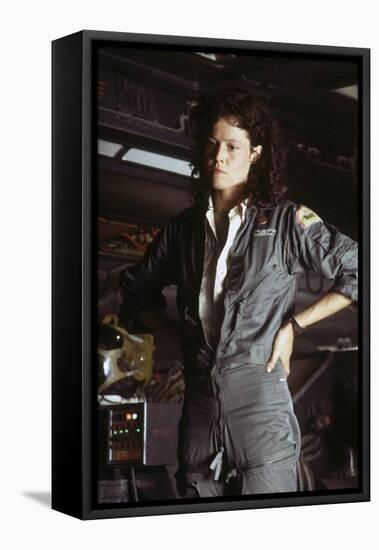 Alien, 1979 directed by Ridley Scott with Sigourney Weaver (photo)-null-Framed Stretched Canvas