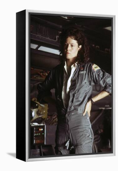 Alien, 1979 directed by Ridley Scott with Sigourney Weaver (photo)-null-Framed Stretched Canvas