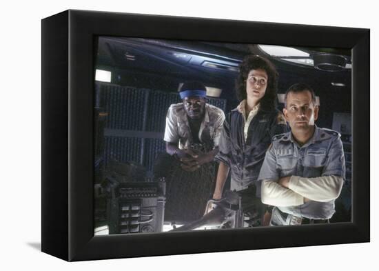 Alien, 1979 directed by Ridley Scott with Yaphet Kotto, Sigourney Weaver and Ian Holm (photo)-null-Framed Stretched Canvas