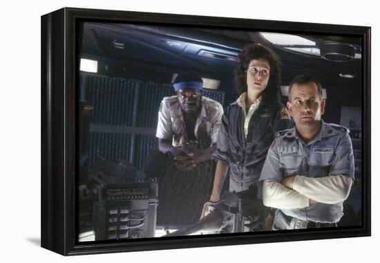 Alien, 1979 directed by Ridley Scott with Yaphet Kotto, Sigourney Weaver and Ian Holm (photo)-null-Framed Stretched Canvas