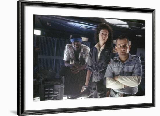 Alien, 1979 directed by Ridley Scott with Yaphet Kotto, Sigourney Weaver and Ian Holm (photo)-null-Framed Photo