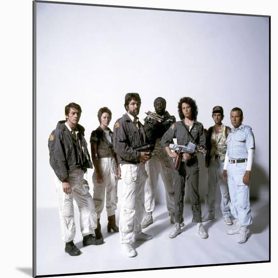 Alien, 1979 with John Hurt, Veronica Cartwright, Tom Skerritt, Yaphet Kotto, Sigourney Weaver-null-Mounted Photo