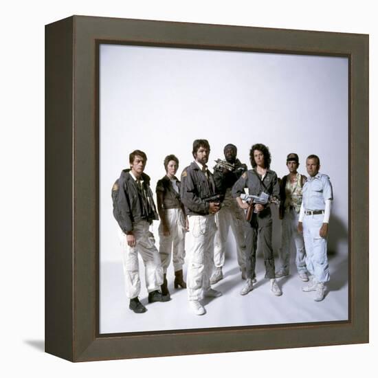 Alien, 1979 with John Hurt, Veronica Cartwright, Tom Skerritt, Yaphet Kotto, Sigourney Weaver-null-Framed Stretched Canvas