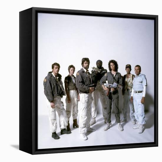 Alien, 1979 with John Hurt, Veronica Cartwright, Tom Skerritt, Yaphet Kotto, Sigourney Weaver-null-Framed Stretched Canvas