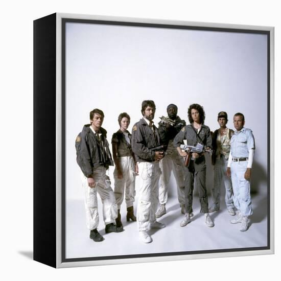 Alien, 1979 with John Hurt, Veronica Cartwright, Tom Skerritt, Yaphet Kotto, Sigourney Weaver-null-Framed Stretched Canvas