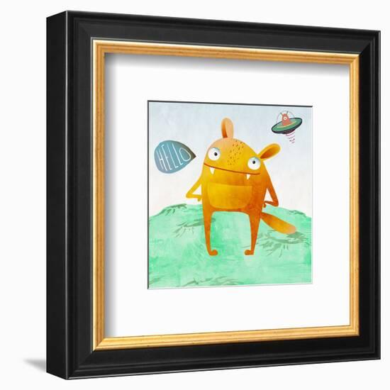 Alien Friend Number 4-Skip Teller-Framed Giclee Print