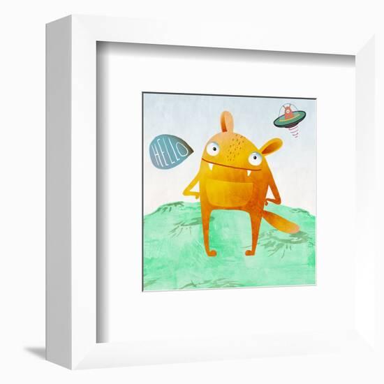 Alien Friend Number 4-Skip Teller-Framed Giclee Print