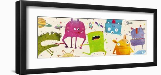 Alien Friends-Skip Teller-Framed Giclee Print