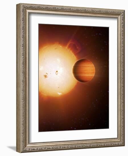 Alien Gas Giant Planet, Artwork-Detlev Van Ravenswaay-Framed Photographic Print