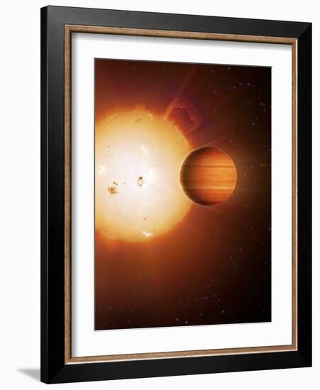 Alien Gas Giant Planet, Artwork-Detlev Van Ravenswaay-Framed Photographic Print