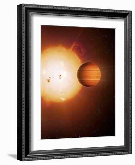 Alien Gas Giant Planet, Artwork-Detlev Van Ravenswaay-Framed Photographic Print