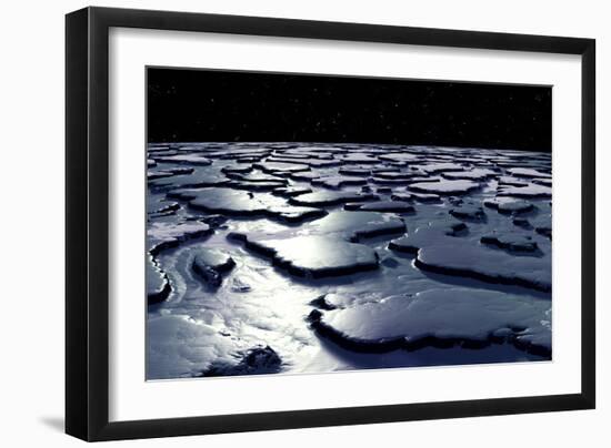 Alien Ice Planet, Artwork-Christian Darkin-Framed Photographic Print