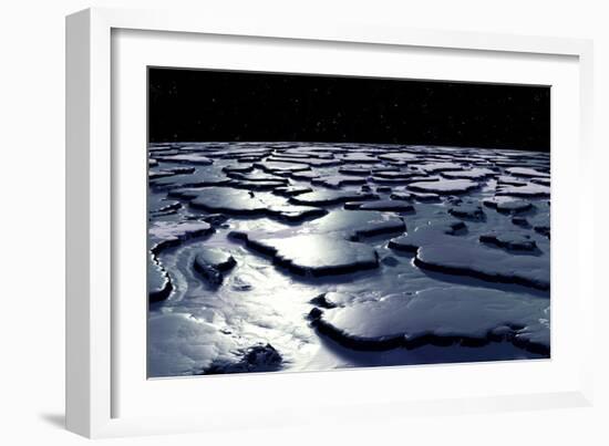 Alien Ice Planet, Artwork-Christian Darkin-Framed Photographic Print