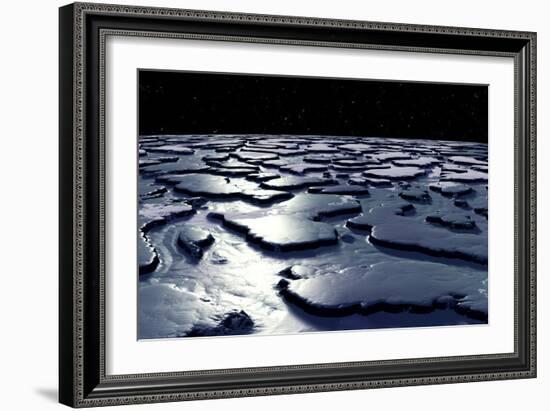 Alien Ice Planet, Artwork-Christian Darkin-Framed Photographic Print