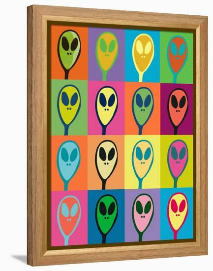 Alien Invasion-Jan Weiss-Framed Stretched Canvas