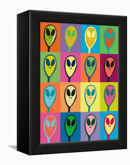 Alien Invasion-Jan Weiss-Framed Stretched Canvas